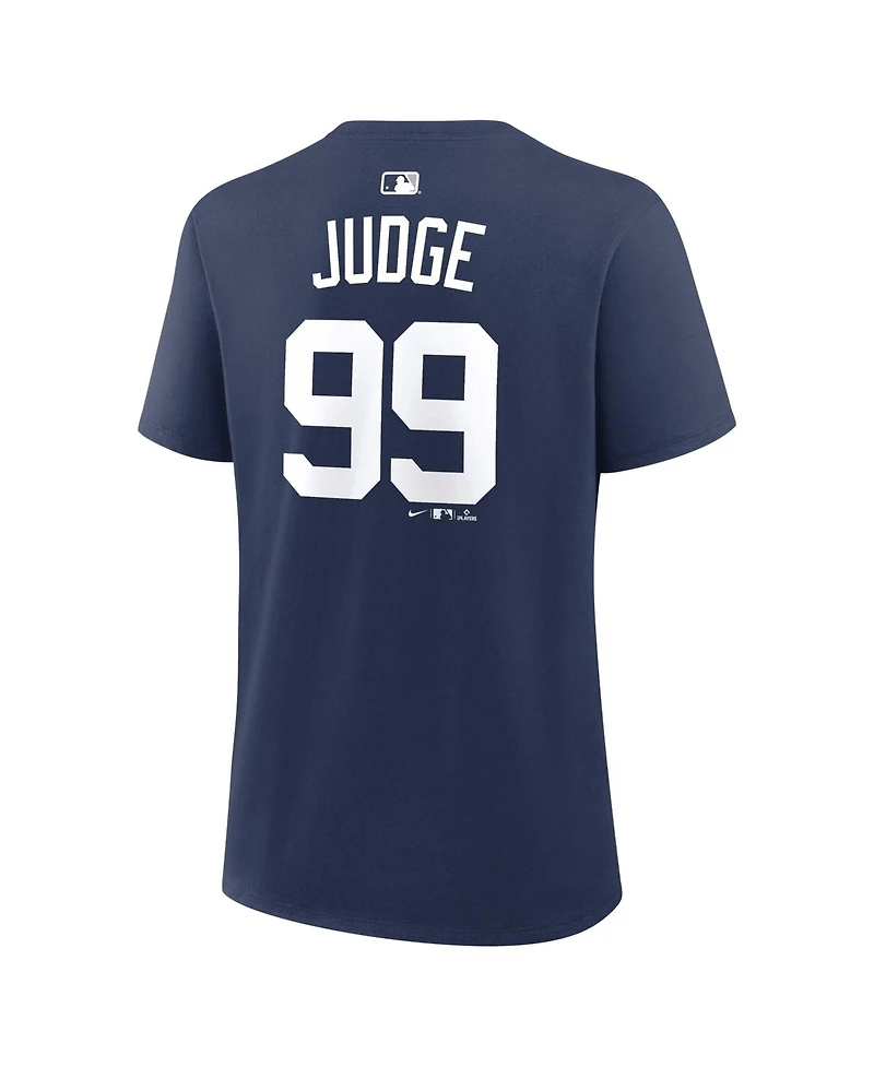 Nike Women's Aaron Judge Navy New York Yankees Name Number T-Shirt