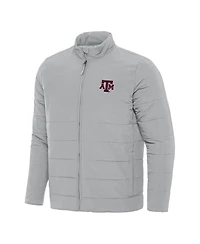 Antigua Men's Gray Texas A M Aggies Swelter Full-Zip Puffer Jacket