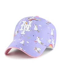 '47 Brand Big Girls Lavender New York Mets Unicorn Clean Up Adjustable Hat