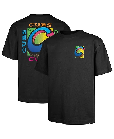 '47 Brand Men's Black Chicago Cubs Sundale Foundation T-Shirt