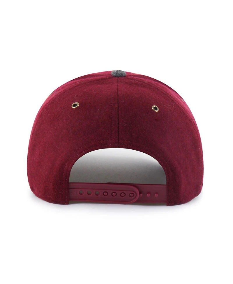 '47 Brand Men's and Women's Garnet Florida State Seminoles Windowpane Plaid Collection Hitch Adjustable Hat