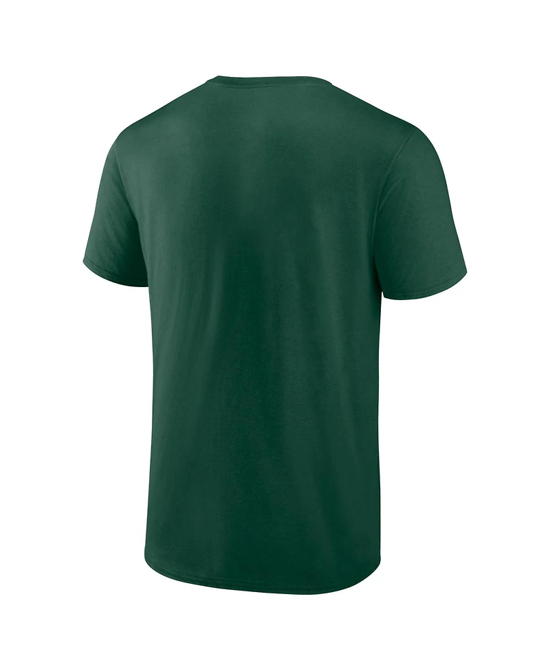 Logo Athletic Men's Green Athletics Wordmark T-Shirt