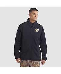 Fanatics Men's Black Pittsburgh Penguins Authentic Pro Rink Full-Zip Jacket