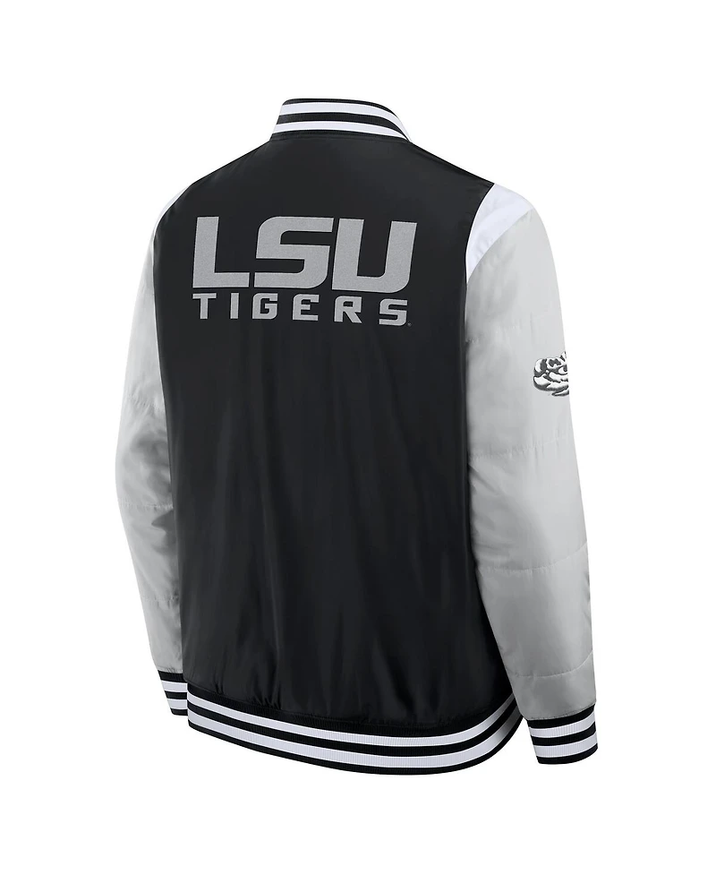 Fanatics Men's Black Lsu Tigers Elements Elite Full-Snap Jacket