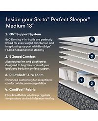 Serta Perfect Sleeper Cascade Canyon 13" Medium Tight Top Mattress, California King