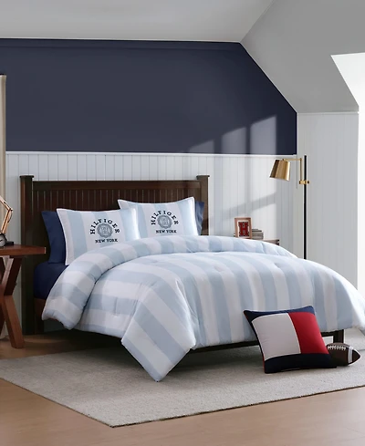 Tommy Hilfiger Berkeley Stripe Washed Microfiber 2-Pc. Comforter Set, Twin/Twin Xl