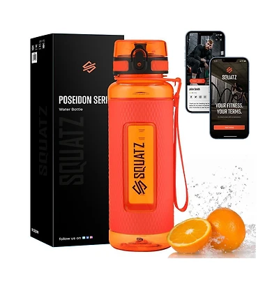 Squatz 1100ml Sports Water Bottle with Fruit Infuser Strainer