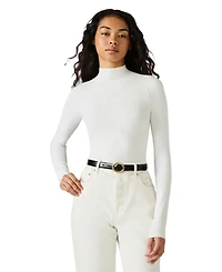 Steve Madden Feathered Edge Glazed Polyurethane Oval and Square Buckle 2-Piece Belt Set