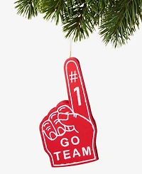 Holiday Lane Eclectic Charms Foam Finger Ornament, Macy's Exclusive