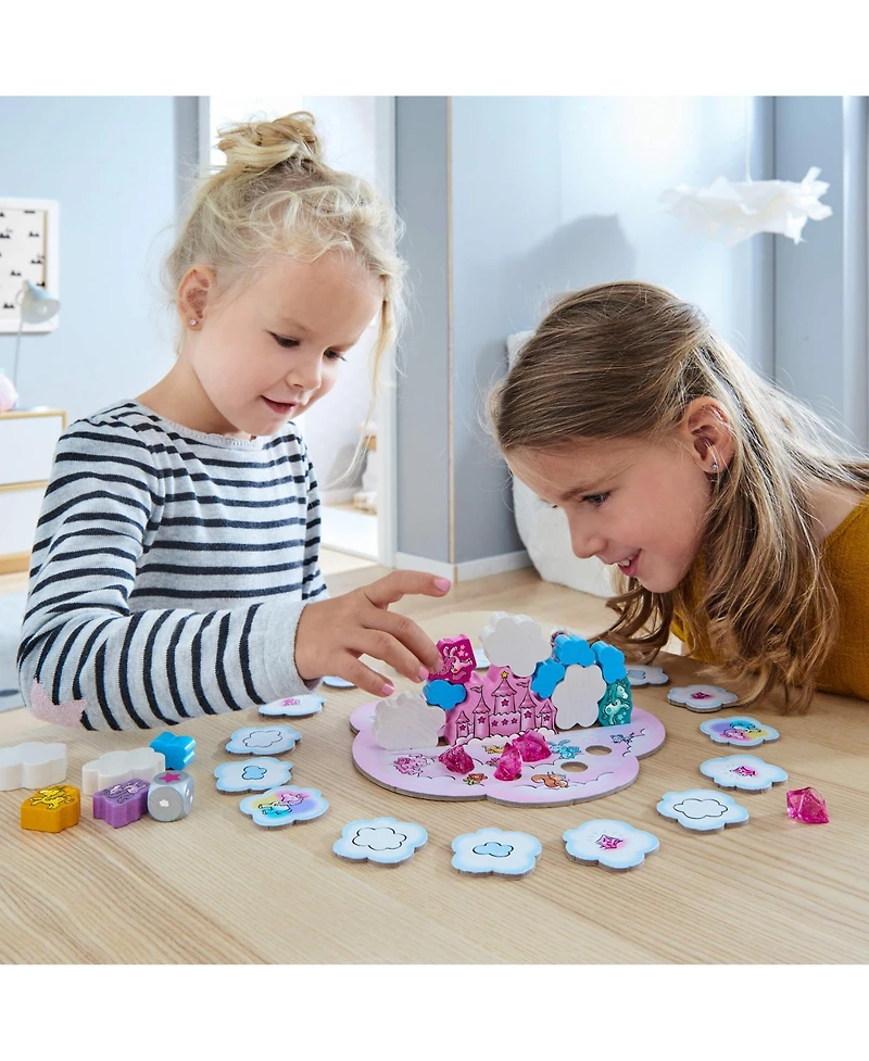 Haba Unicorn Glitterluck Cloud Stacking - Cooperative Kids Board Game