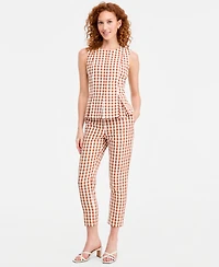 Tahari Asl Petite Peplum Sleeveless Blouse