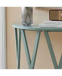 Kings Brand Furniture Vienna Console Table - Semicircular Side Coffee for Living Room, Bedroom