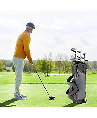 Hongge Men s Profile Complete Golf Club Package Set Includes Pieces