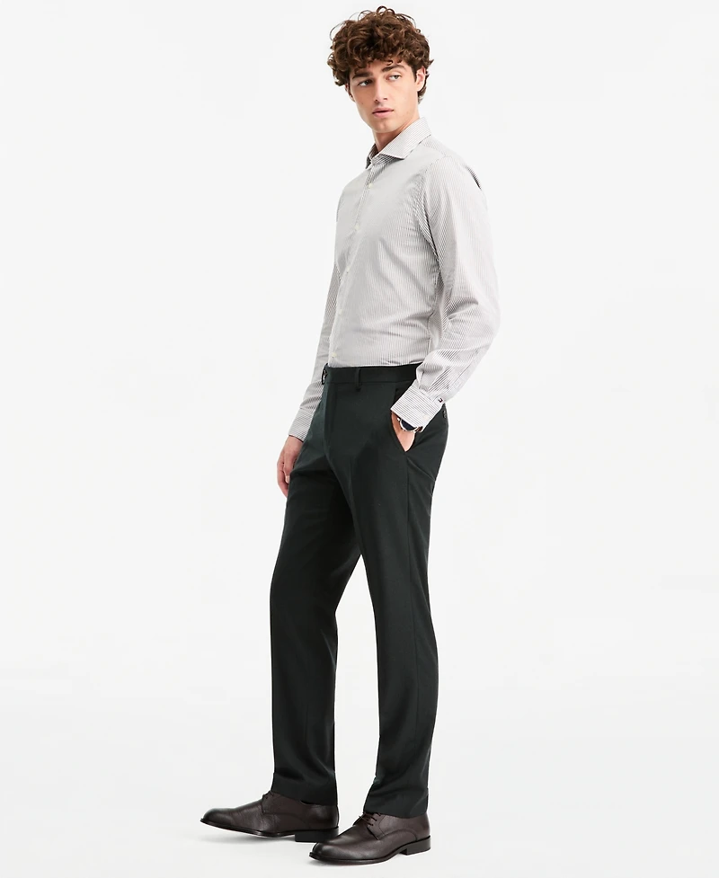 Tommy Hilfiger Men's Modern-Fit Flannel Suit Pants