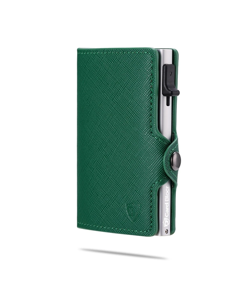 Rfid Pop Up Wallet for Women – Slim Minimalist Credit Card Holder (4-6 Capacity) Aluminum Metal Case with Blocking Security