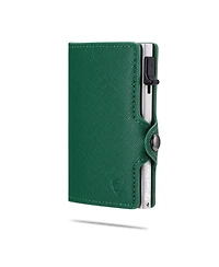 Rfid Pop Up Wallet for Women – Slim Minimalist Credit Card Holder (4-6 Capacity) Aluminum Metal Case with Blocking Security