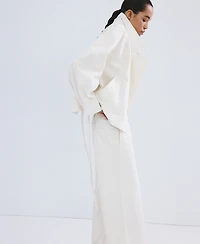 Mango Women's Belted Denim Trench Coat