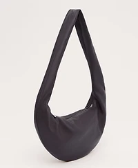 Mango Women's Oval Leather Shoulder Bag
