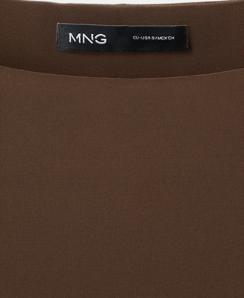 Mango Women's Three-Quarter-Sleeve Blouse