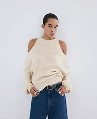 Mango Women's Off-The-Shoulder Knitted Sweater
