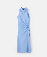 Mango Women's Ruched Midi Dress