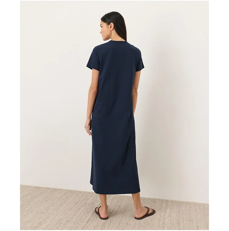 Pact Women's Organic Cotton Slub Easy Tee Maxi Dress