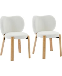 gaomon Makeup Chair Comfy Accent Chair,Plush Teddy Fabric,Cute Vanity for Home Office,Bedroom,Dressing Room