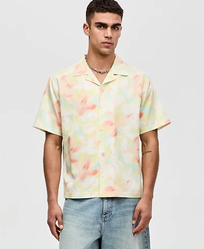 Mode of One Men's Relaxed-Fit Floral Short-Sleeve Shirt, Macy's Exclusive