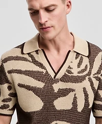Mode of One Men's Relaxed-Fit Tropical Polo Shirt, Macy's Exclusive