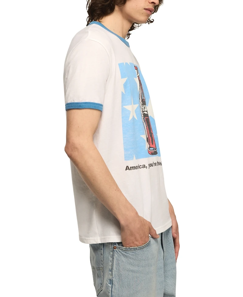 Lucky Brand Men's Coke Bottle Crewneck T-Shirt