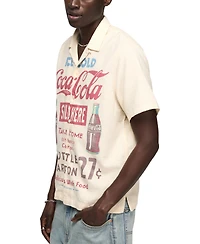 Lucky Brand Men's Short-Sleeve Coca Cola Print Shirt