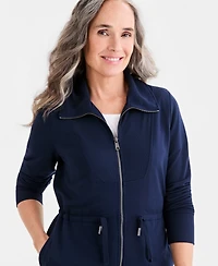 Style & Co Women's Luxsoft French Terry Zip Jacket, Macy's Exclusive