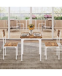 gaomon 3-Piece Farmhouse Dining Table Set, Table and Chairs for 2, Kitchen & Apartment Dining Furniture
