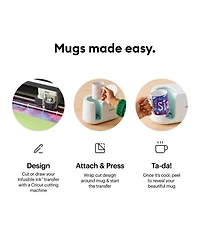 Cricut Mug Press Heat Press Machine with 4 Mugs Bundle