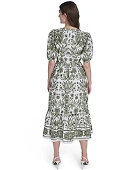 Vince Camuto Women's V-Neck Midi Dress
