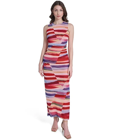 Vince Camuto Women's Sleeveless Boat Neck Maxi Dress