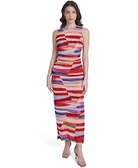 Vince Camuto Women's Sleeveless Boat Neck Maxi Dress
