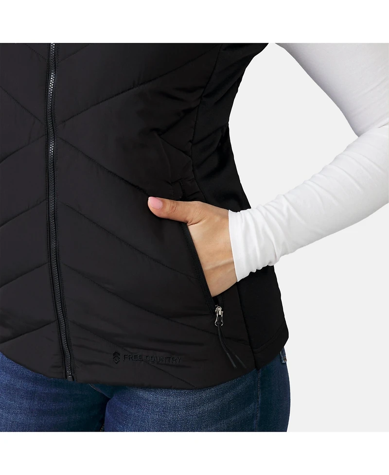 Free Country Women's Quilted Hybrid Vest