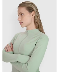 4F Women's Zip-Up Cycling Longsleeve