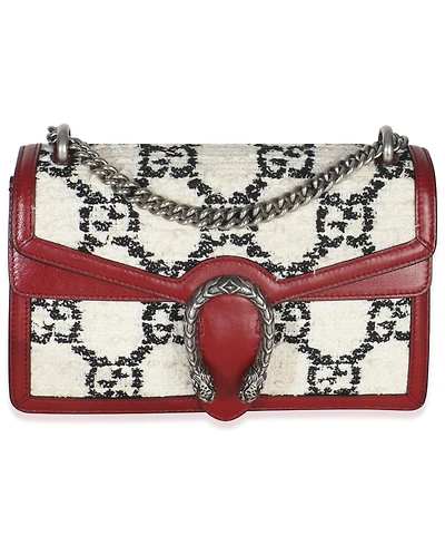 Pre-Owned Gucci Multicolor Gg Tweed Monogram Small Dionysus Bag