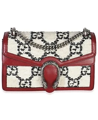 Pre-Owned Gucci Multicolor Gg Tweed Monogram Small Dionysus Bag