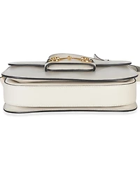 Pre-Owned Gucci Mystic White Azalea Calfskin Horsebit Small 1955 Shoulder Bag