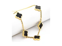 Rivka Friedman 18K Gold Plated Flower Station Necklace