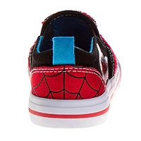 Spider-Man Boys Marvel Web-Face Slip On Canvas Shoes