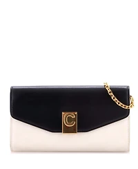 Pre-Owned Celine C Wallet on Chain Leather