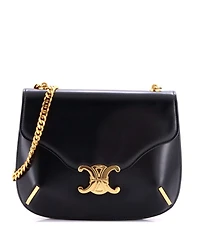 Pre-Owned Celine Small Besace Triomphe Shoulder Bag Smooth Calfskin