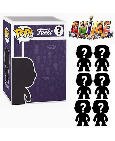 Funko Set of 6 Surprise Mystery Anime Pop! Randomly Selected