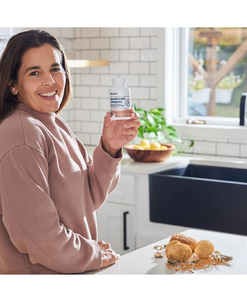 NativePath Mushroom Complex - Lions Mane, Turkey Tail, Cordyceps and Reishi - Immune Support and Brain Health - Usda 60 Caps