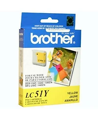 Brother Yellow Ink Cartridge for Many Inkjet Office Machines, 400 Page Yield
