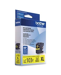 Brother High Yield Yellow Ink Cartridge, 600 Pages Yield